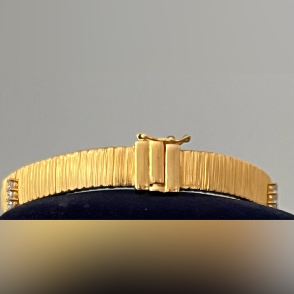 Veronese Italy DQCZ 925 Sterling Silver 18K Gold Vermeil Bracelet - Picture 7 of 15